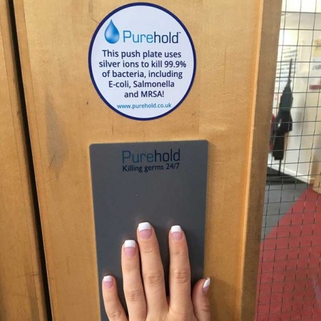 Purehold PUSH - Antibakterijska in protivirusna potisna plošča za vrata
